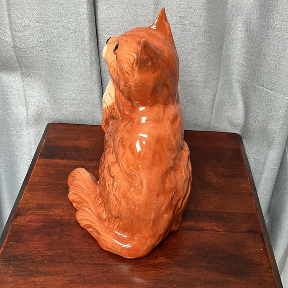 LARGE Beswick Seated Ginger Persian Cat Figurine Made in England #1867 - Picture 3 of 16